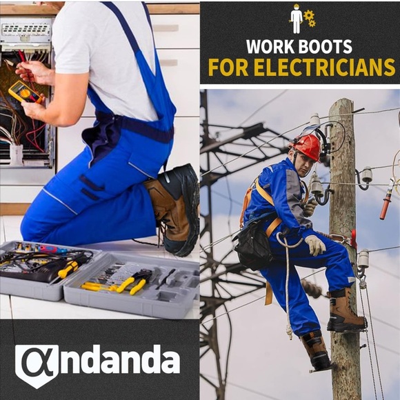 Work Boots Lightweight Breathable Safety Steel Toe Boots for Men Puncture Proof - Picture 2 of 5